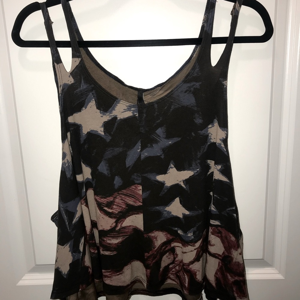 Vintage American flag tank top